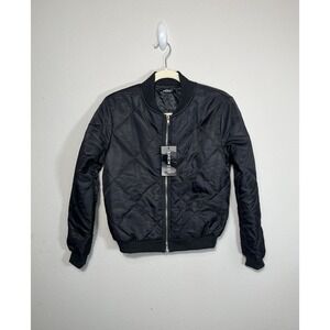 SHEIN Women's Zip Up Jacket Black Color Size S